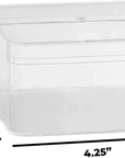 Clear Acrylic Boxes 4.25"X4.25"X2.25" 8 Pack