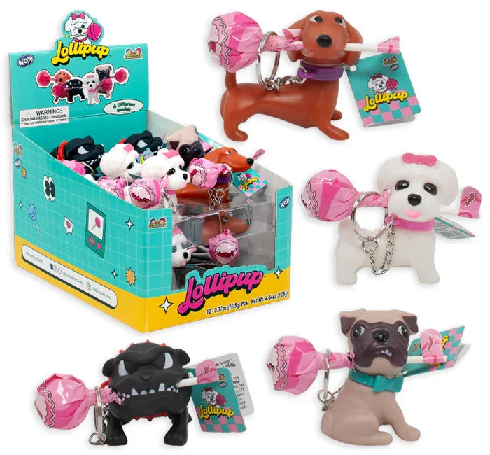 Lollipup Dog Keychain with Candy: 12-Piece Box – Candy Warehouse