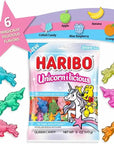 Haribo Unicorn Gummy Candy Peg Bag: 12-Piece Case