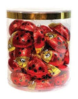 Madelaine Foiled Milk Chocolate Lady Bugs: 40-Piece Tub