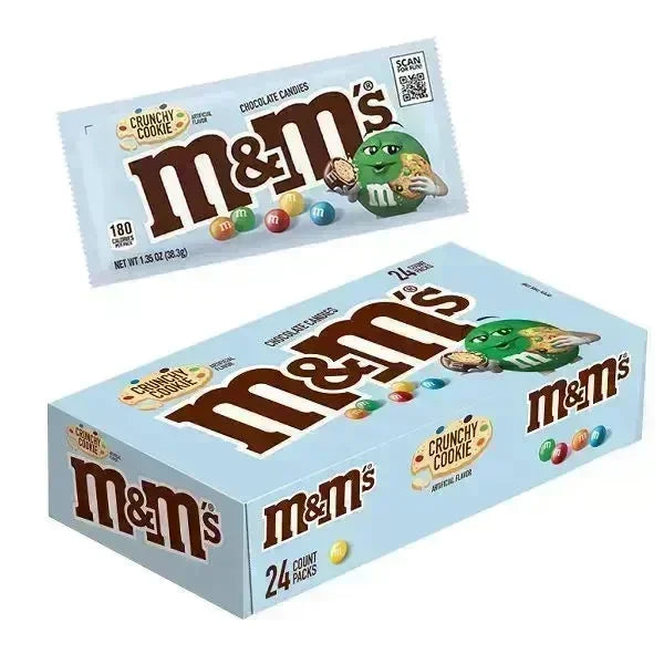 M&M's Crunchy Cookie Chocolate Candy: 24-Piece Display – Candy