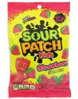 Sour Patch Strawberry Candy Peg Bags: 12-Piece Case