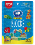Amos 4D Gummy Blocks Peg Bag: 12-Piece Case