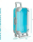Blue Plastic Suitcase Candy Box 3 Pack 7.5"x5"x2.5"