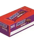 Snickers Peanut Brownie Candy Bars: 24-Piece Box
