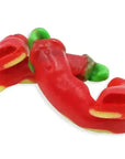Vidal Chili Peppers Filled Gummies Candy Peg Bags: 14-Piece Case