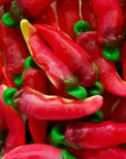 Vidal Chili Peppers Filled Gummies Candy Peg Bags: 14-Piece Case