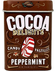 Cocoa Delights Peppermint Candy Pastilles: 12-Piece Box