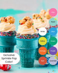 Sprinkle Pop Cool Rainbow Nonpareil Sprinkle Mix
