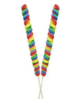 Twisty Rainbow Swirl 9-Inch Lollipops: 48-Piece Display