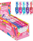 Assorted Wrapped Crystal Rock Candy Sticks: 18-Piece Box