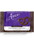 Asher's Chocolate Wrapped Dark Chocolate Pretzel: 18-Piece Display