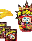 AfterShocks Popping Candy with Gummy Fruity Fries - Cherry: 16-Piece Box