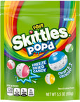 SKITTLES POP'd Sour Freeze Dried Candy: 5.5-Ounce Bag