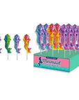 Melville Glittery Mermaid Lollipops: 24-Piece Display