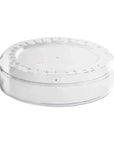 Clear Acrylic Boxes Round 5.25"X2" 6 Pack