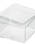 Clear Acrylic Boxes 4.25"X4.25"X2.25" 8 Pack