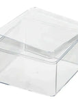 Clear Acrylic Boxes 4.25"X4.25"X2.25" 8 Pack