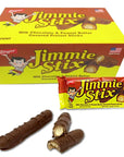 Jimmie Stix Milk Chocolate & Peanut Butter Pretzel Sticks : 20-Piece Box