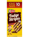 Keebler Fudge Stripes King Sized Cookies: 10-Piece Box