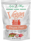 Lady May Sweets Vegan Gourmet Dragon Fruit Gummi Teddies