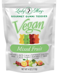 Lady May Sweets Vegan Gourmet Mixed Fruit Gummi Teddies