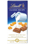 Lindt Caramel Sea Salt Milk Chocolate Bars: 12-Piece Case