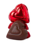 Madelaine Red Foiled Milk Chocolate Hearts: 10LB Case