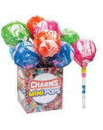 Mega Pops with Charms Mini Lollipops: 12-Piece Display