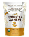 Lark Ellen Farm Sprouted Cashews. Salted, Organic
