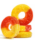 Albanese Strawberry Banana Gummi Rings: 4.5LB Bag