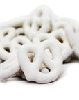 Albanese Mini White Yogurt Covered Pretzels: 10LB Bag