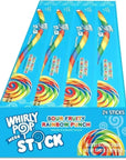 Whirly Pop Sour Fruity Rainbow Punch Mega Stick: 24-Piece Display