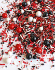 Sprinkle Pop Red, Black & White Sporty Sprinkles