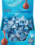 Lindt Sea Salt Milk Chocolate Lindor Truffles: 60-Piece Box