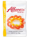 Albanese Gummy Peach Rings Peg Bags: 12-Piece Box