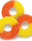 Albanese Gummy Peach Rings Peg Bags: 12-Piece Box