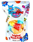 Freeze Dried Original Worm Puffs Candy