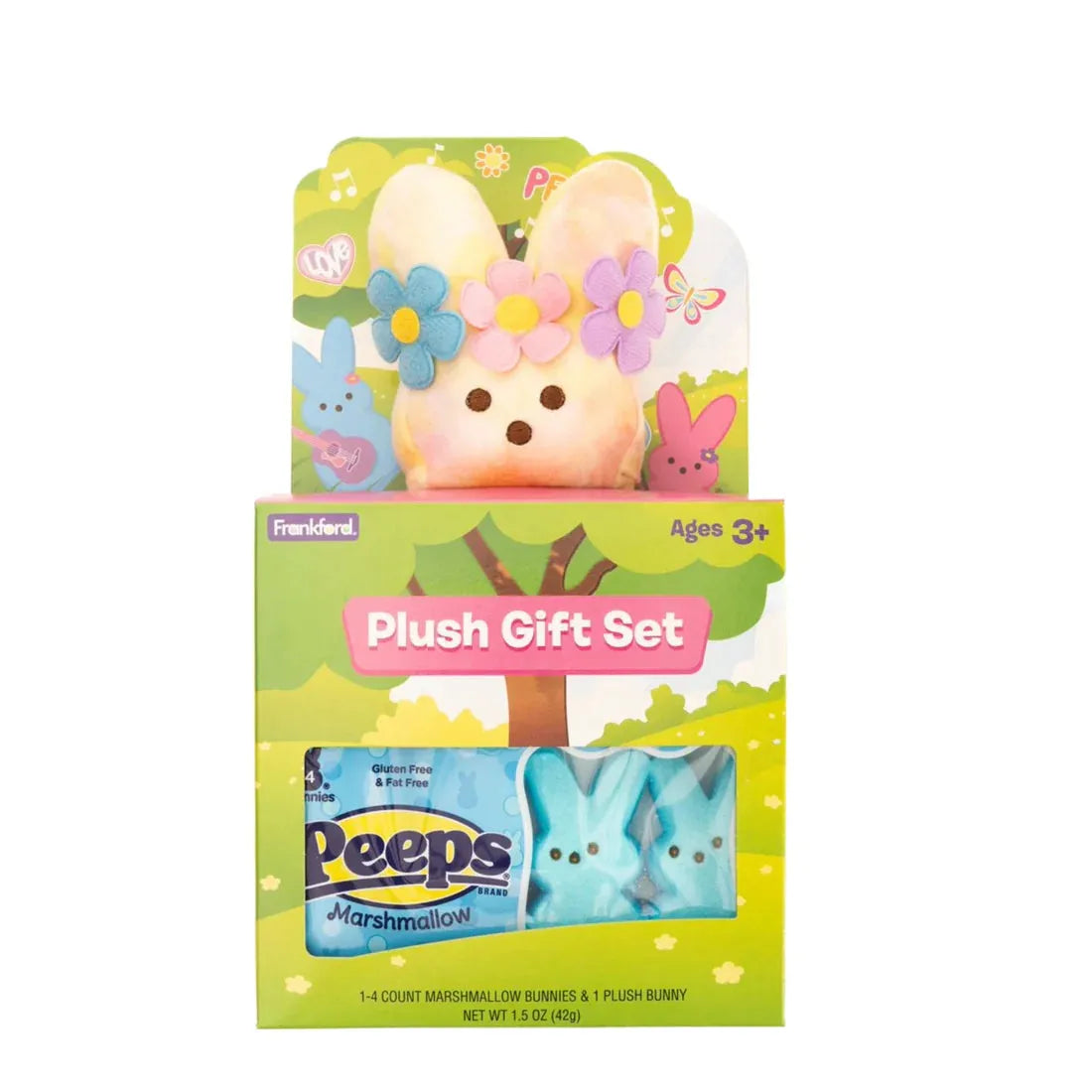 Peeps Plush Bunny Gift Set - Flower Power: 6-Piece Case 