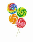 Swirl Lollipops 10-Ounce Colorful Assortment: 24-Piece Display