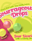 Wiley Wallaby Sourrageous Licorice Bites Packs: 18-Piece Box