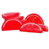 Albanese Candy Fruit Jell Slices - Red Raspberry: 5LB Box - Candy Warehouse