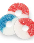 Albanese Freedom Rings Red, White & Blue Gummy Rings: 4.5LB Bag