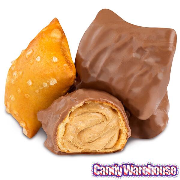 Albanese Milk Chocolate Covered Peanut Butter Filled Pretzels Candy: 3LB Bag - Candy Warehouse