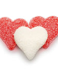 Albanese Sour Sanded Red & White Gummy Hearts: 4.5LB Bag