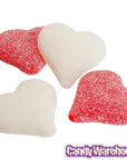Albanese Sour Sanded Red & White Gummy Hearts: 4.5LB Bag