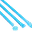 Blue Candy Powder Filled Plastic Mini Straws - Blue Raspberry: 240-Piece Bag
