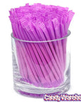 Hot Pink Candy Powder Filled Plastic Mini Straws - Bubblegum: 240-Piece Bag