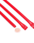 Red Candy Powder Filled Plastic Mini Straws - Cherry: 240-Piece Bag