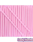 Light Pink Candy Powder Filled Plastic Mini Straws - Strawberry: 240-Piece Bag